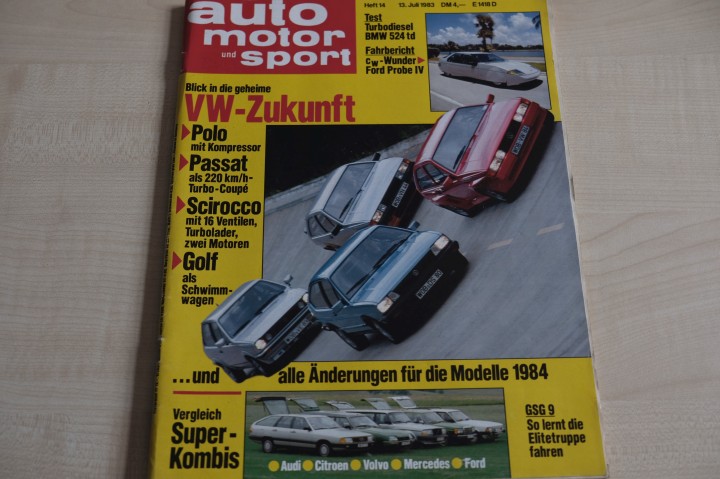 Deckblatt Auto Motor und Sport (14/1983)